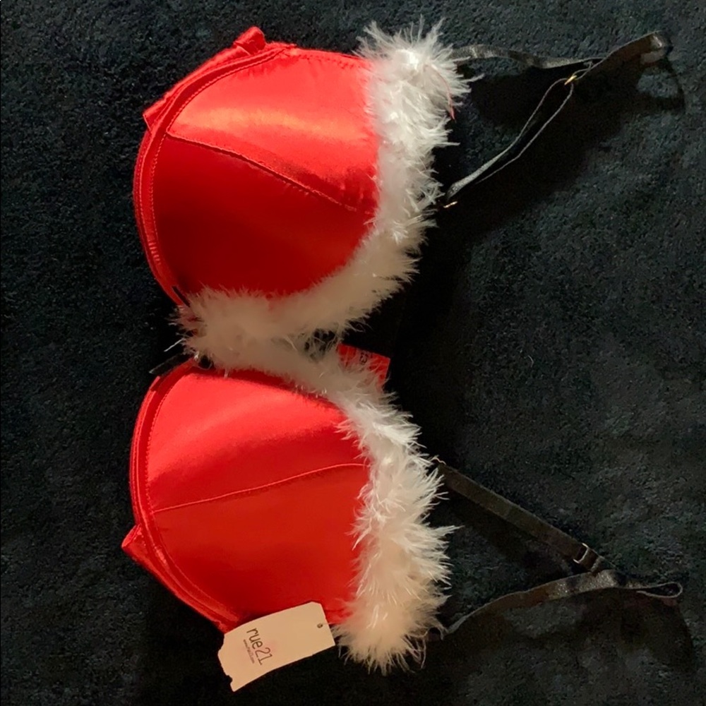 Tarea Rue 21 Christmas BRA 36 C Mrs Clause NWT
